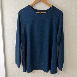 Torrid Blue Long Sleeve activewear top sz 3X